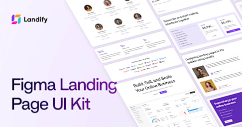 Landify UI – Figma Landing Page UI Kit for Modern Websites