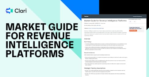 Gartner® Market Guide for Revenue Intelligence Platforms | Clari