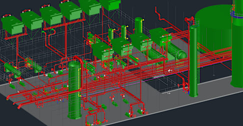 自動設計とクラウド活用-AutoCad Plant 3D