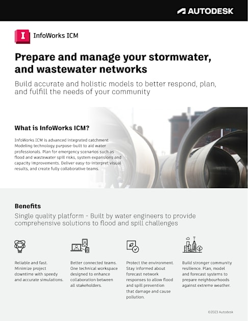Storm, Sewer and Flood - InfoWorks ICM
