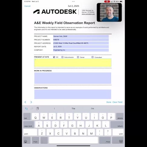 ACC Build, Mobile App, Project Management & Inspections (July 2, 2025)
