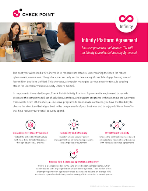 Infinity Platform Agreement Brochure