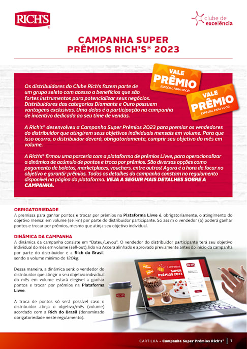 Cartilha: Campanha Super Prêmios 2023