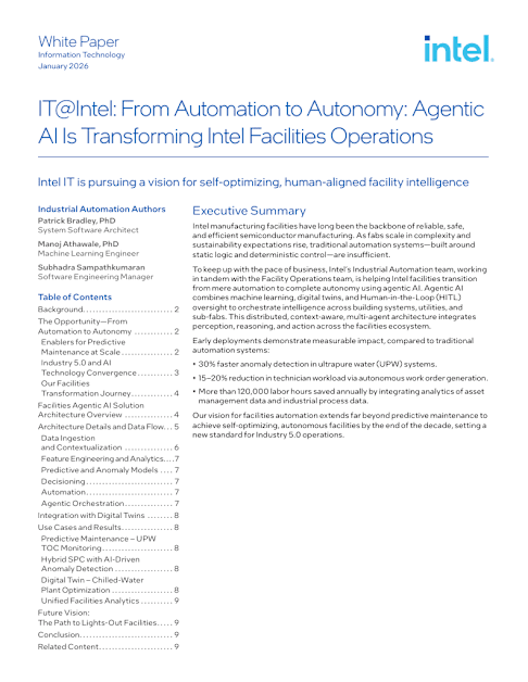 From Automation to Autonomy - Agentic AI Is Transforming Intel Facilities Operations