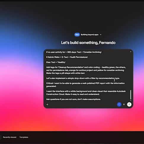 Build Your First APP with AI and Autodesk Platform Services