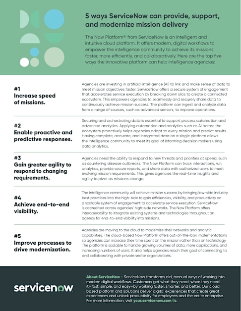 5 Ways to Provide Support and Modernize the IC