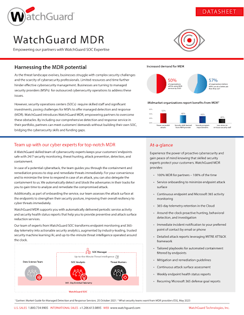 WatchGuard MDR (Datasheet)