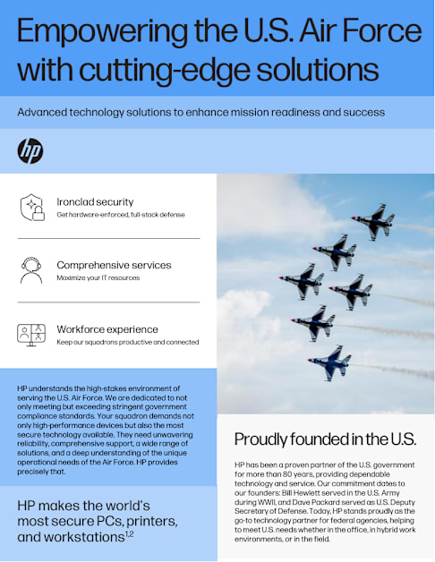 HP's Tech Solutions for the U.S. Air Force