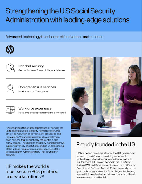 HP’s Tech Solutions for the U.S. Social Security Administration