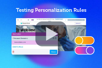 Testing Personalization Rules