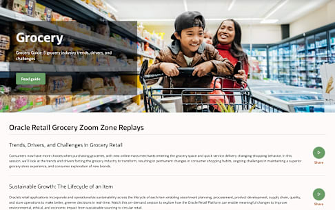 Curated Grocery Industry Content