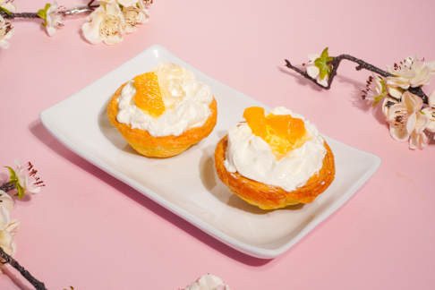 ทาร์ตครีมชีสพีชอูเมะ