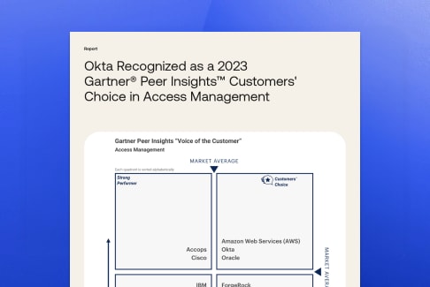 2023 Gartner® Peer Insights™ customers' choice in Access Management