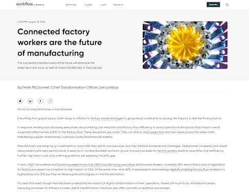 Connected factory workers are the future of manufacturing