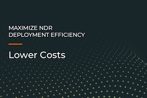 Subpage 3: Maximize NDR deployment efficiency: Lower Costs