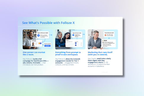 Build Campaigns with Folloze X