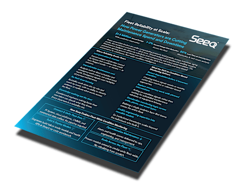 Fleet Reliability at Scale: How Power Generators are Cutting Maintenance Spend and Downtime | Seeq