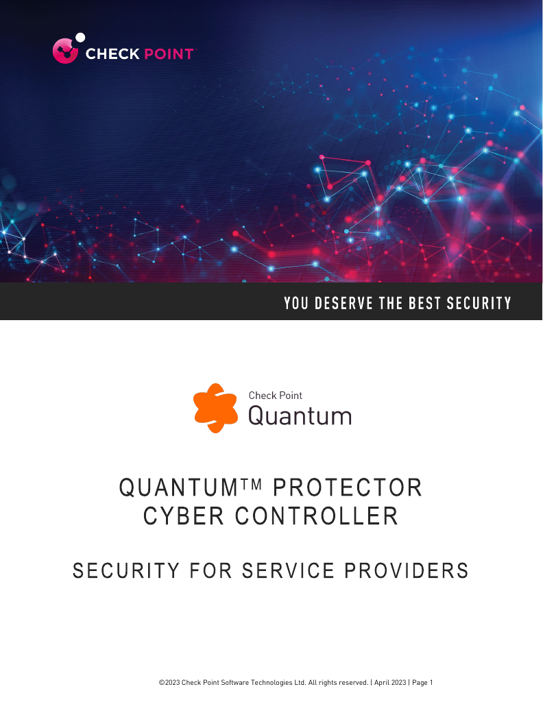 Solution Brief Protector Cyber Controller For Service Providers