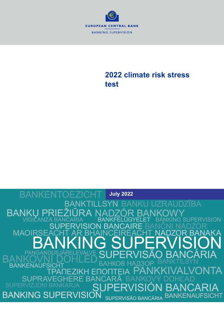 ECB 2022 Climate Risk Stress Test pdf Oracle