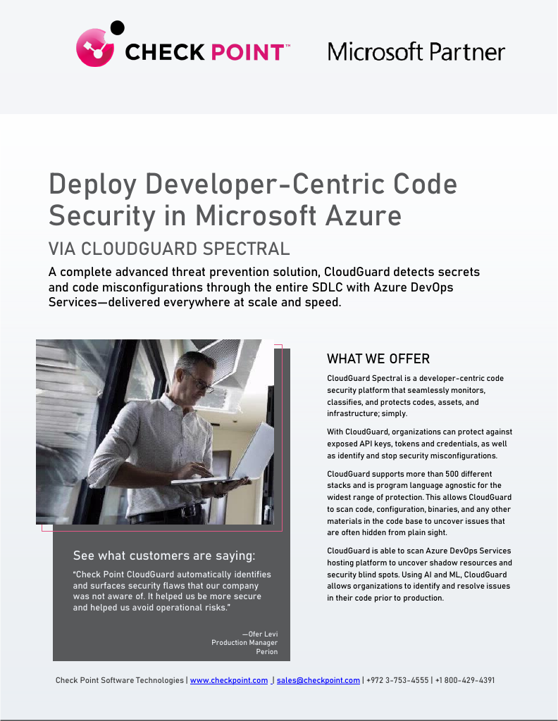 Deploy Developer-Centric Code Security in Microsoft Azure | Check Point ...