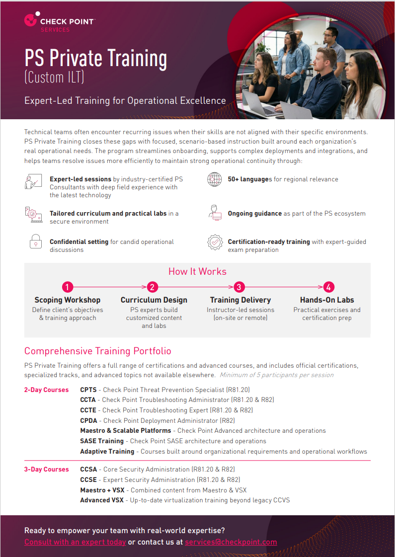 Professional Services Training Service Overview | Private Training ...
